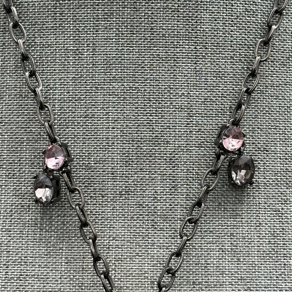 VTG LOULOU DE LA FALAISE PARIS COUTURE RUNWAY OVERSIZE JEWEL BROOCH PIN NECKLACE - Picture 5 of 12